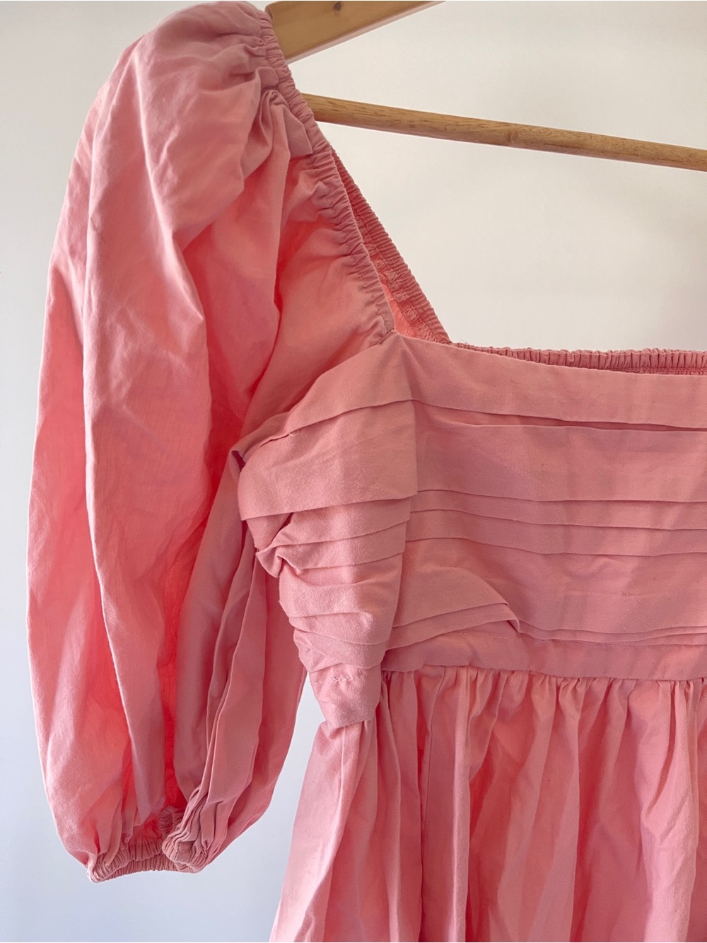 Abercrombie & Fitch Coral Pink Smocked Dress - Picture 2 of 5